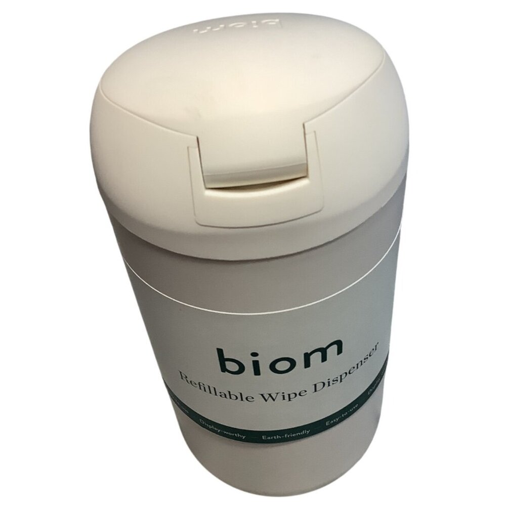 Biom Refillable Wipe Dispenser BPA-Free Durable Magnetic Closure Lid